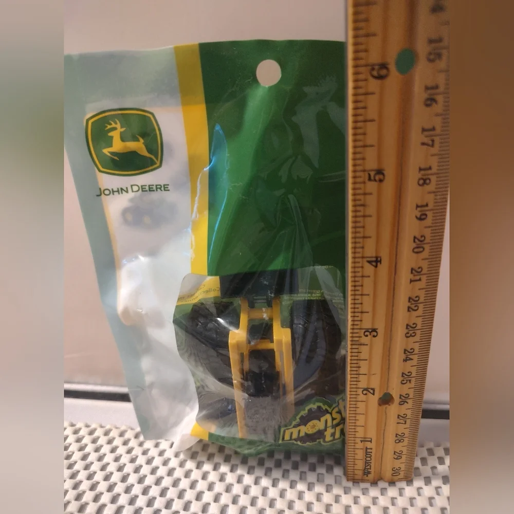 John Deere Monster Treads Yellow Spreader NWT Toy